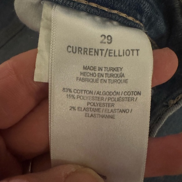 Current/Elliott Classic Blue Flare Jeans - Picture 6 of 9